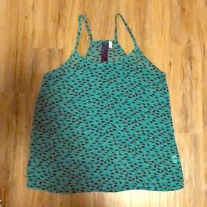 Sheer dinosaur tank top